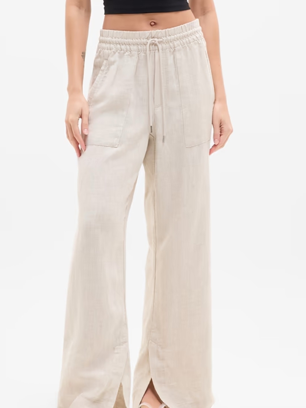 Athleta Retreat Linen Wide-Leg Pants